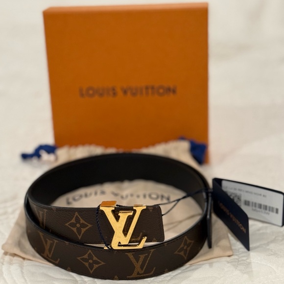 Louis Vuitton reversible belt - Monogram/black, Size 80cmx30mm - Picture 2 of 8